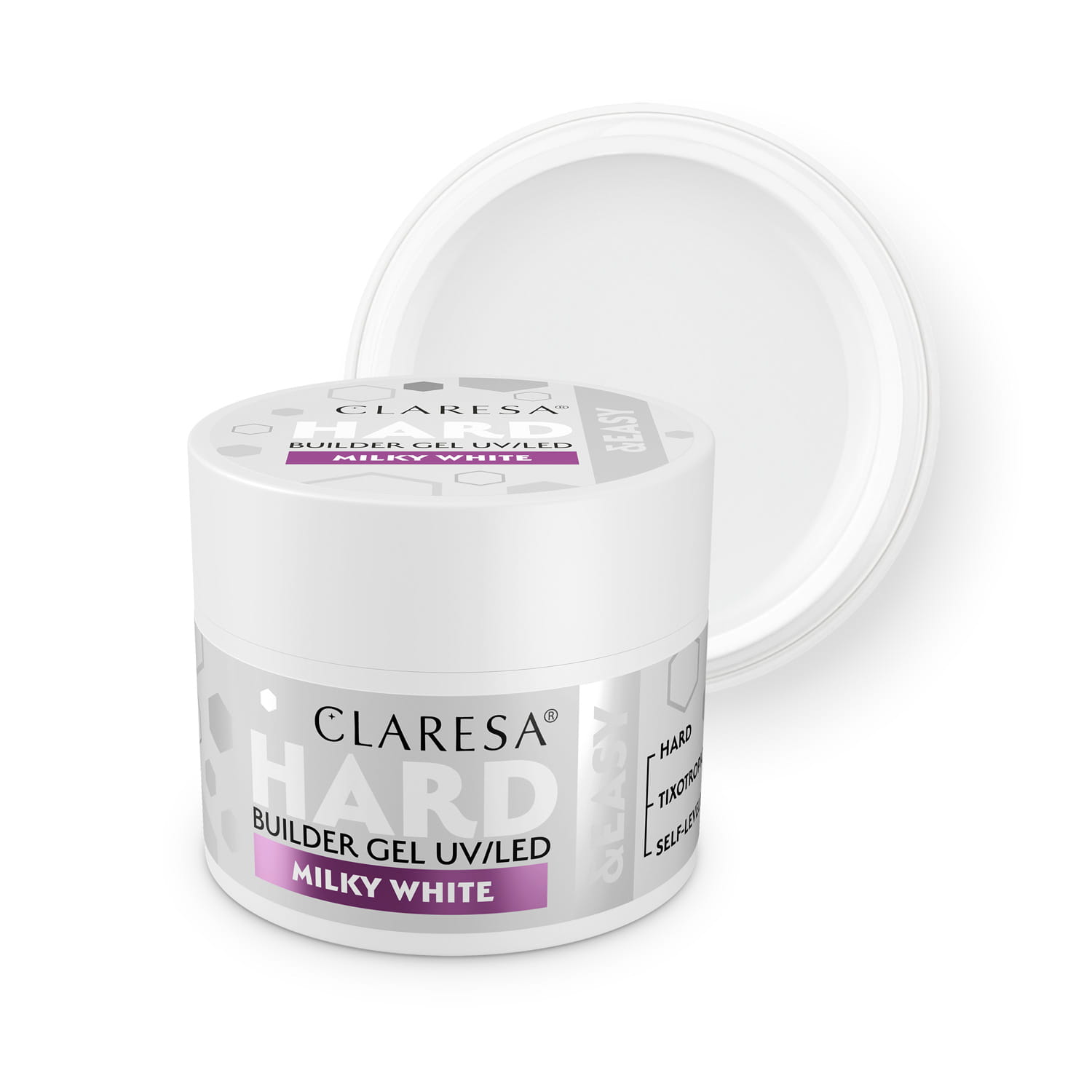 Claresa Żel Budujący Hard&Easy Milky White 45 g