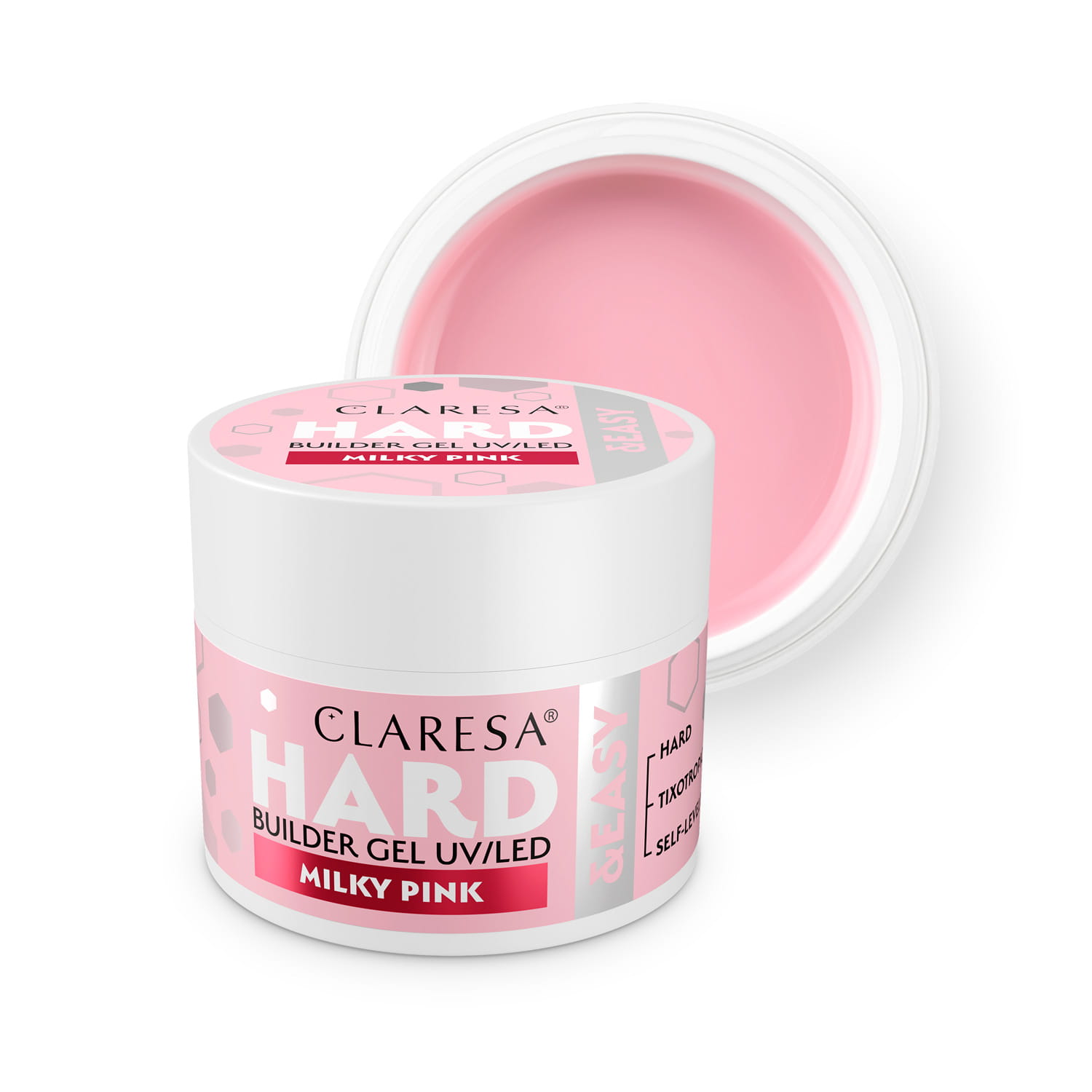Claresa Żel Budujący Hard&Easy Milky Pink 45 g