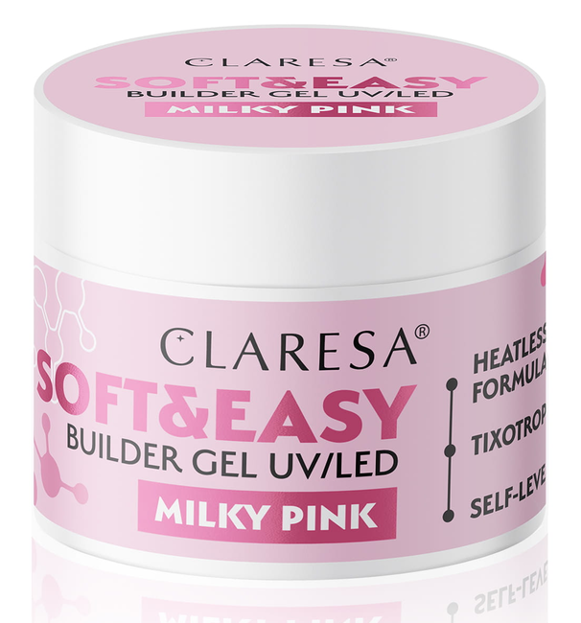 Claresa Żel Budujący Milky Pink 90g