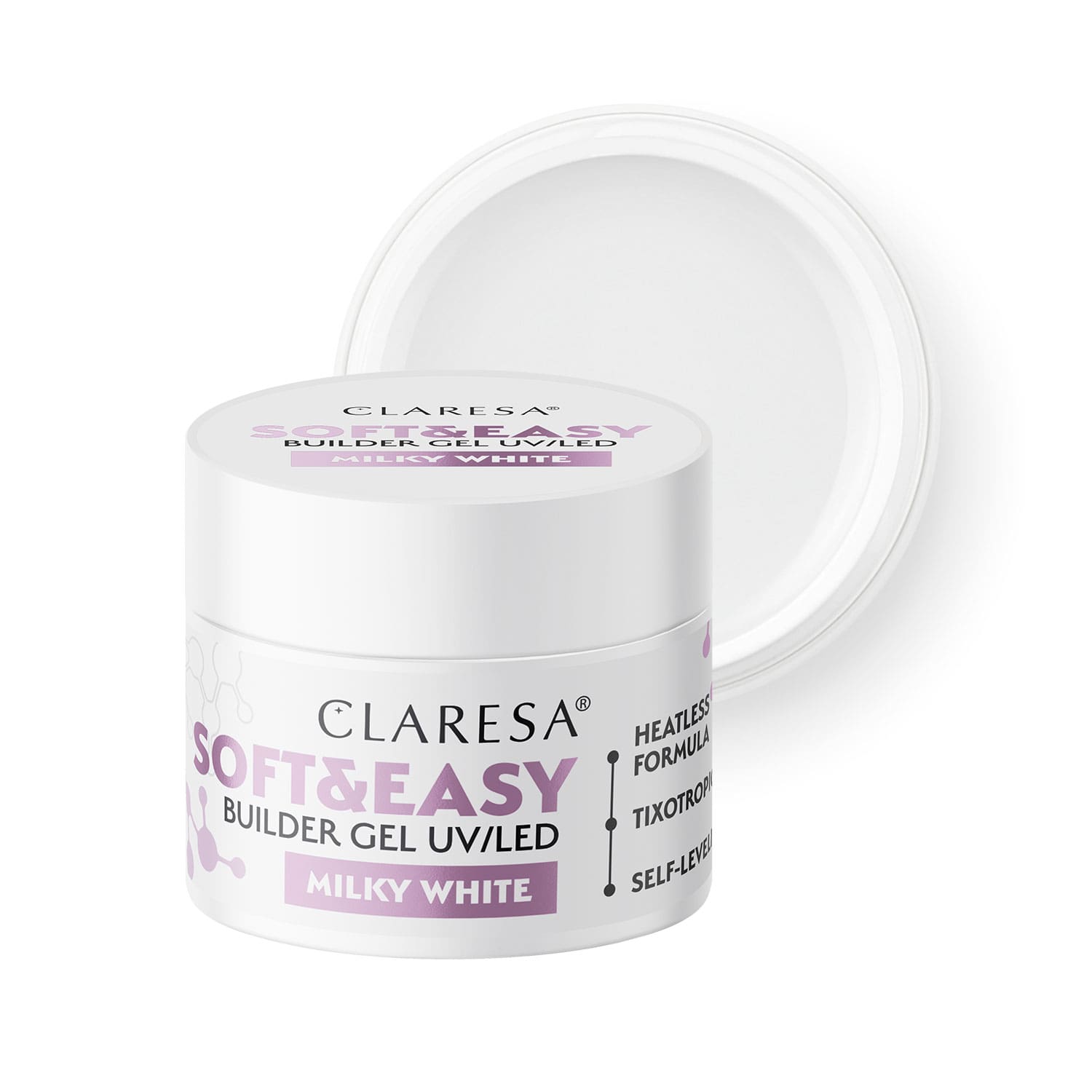 Claresa Żel Budujący Milky White 12g